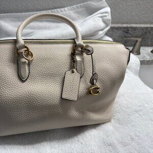 Coach Cara Satchel chalk. Fast shipper
